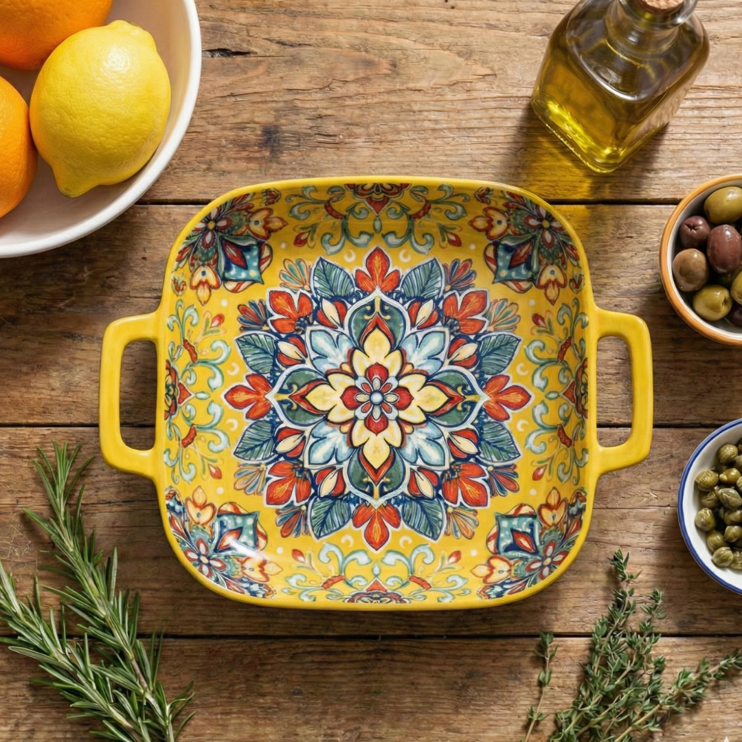 Piatto Positano Quadra Mediterranea