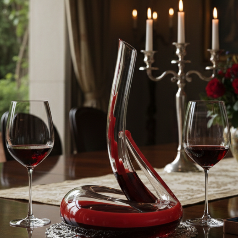 Decantador Serpente Veneziana – Cristallo Soffiato