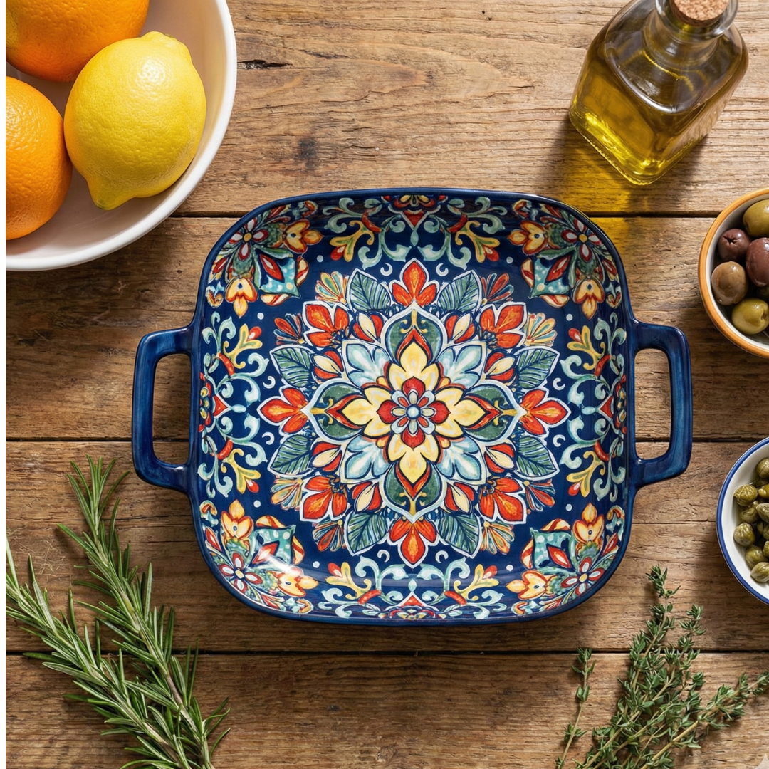 Piatto Positano Quadra Mediterranea