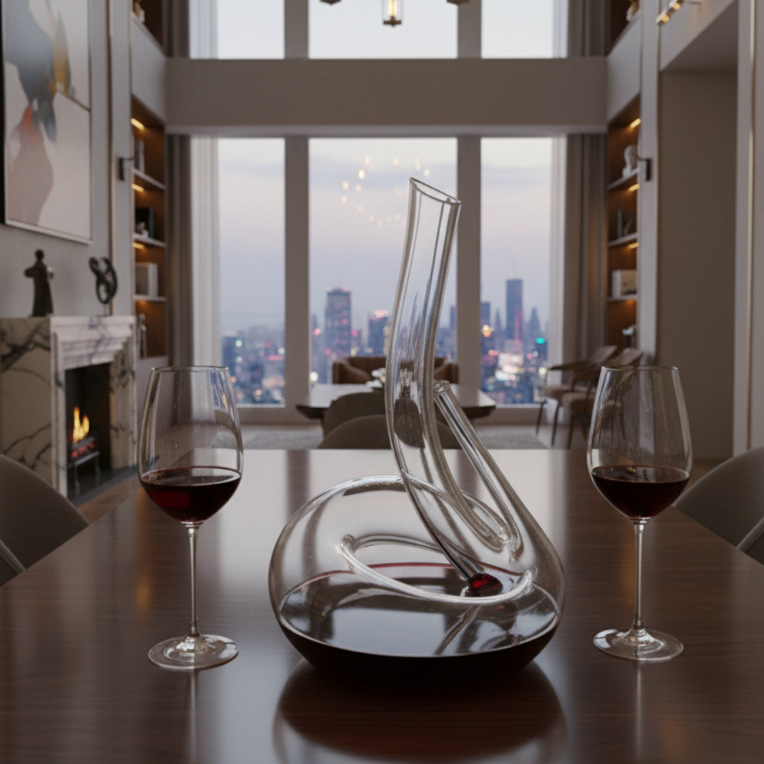 Decantador Serpente Veneziana – Cristallo Soffiato