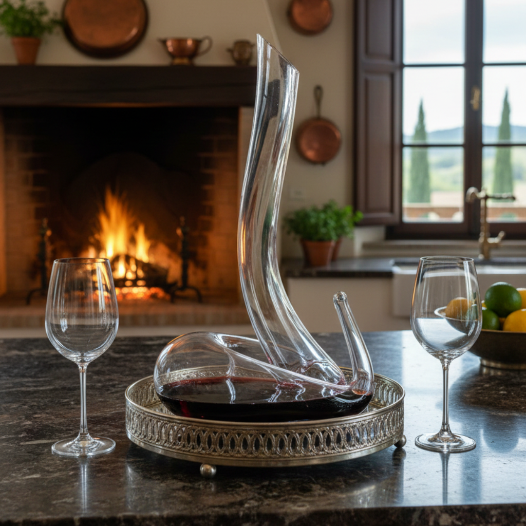 Decantador Serpente Veneziana – Cristallo Soffiato