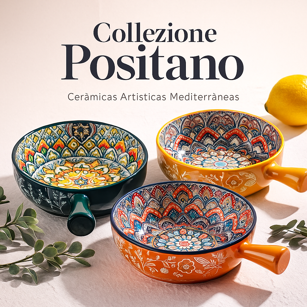 Scodella Positano Cerâmica Artística Mediterrânea Pintada à Mão