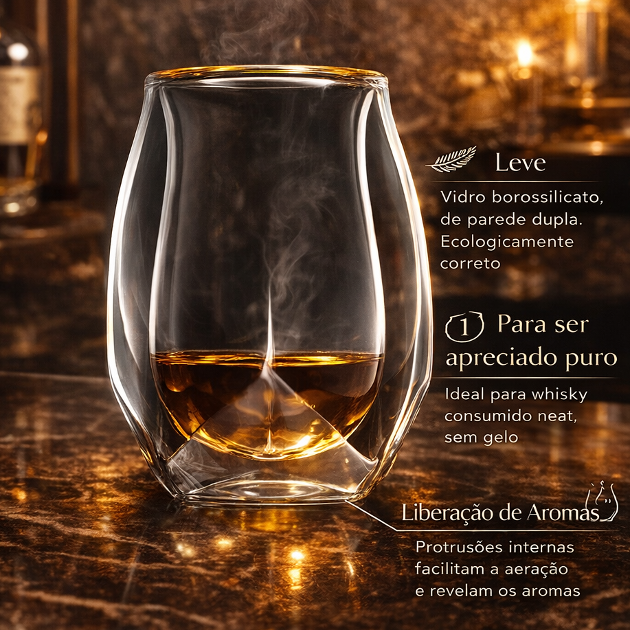 Kit Copo Torino Engenharia Sensorial Italiana para Whisky