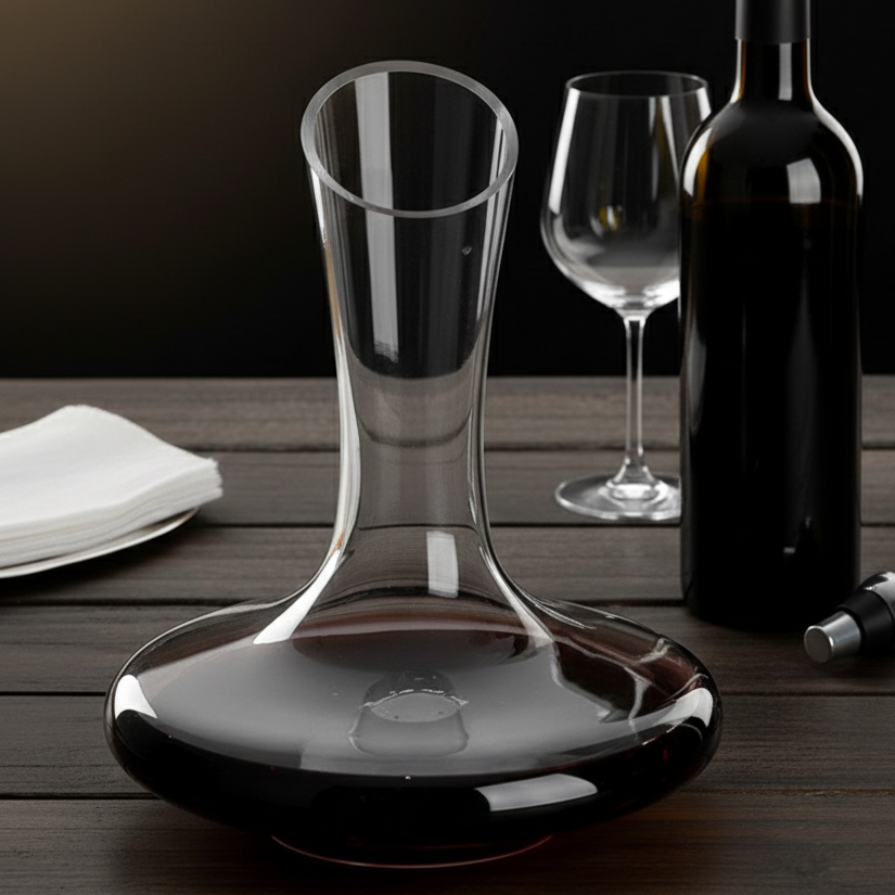 Decanter de Cristal Artisan Bico Inclinato 1100ml