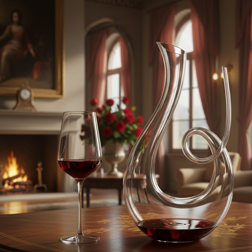 Decanter Spirale di Cristallo Reale