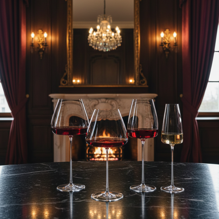 Collezione Fiorenza Taças de Cristal Fatto a Mano