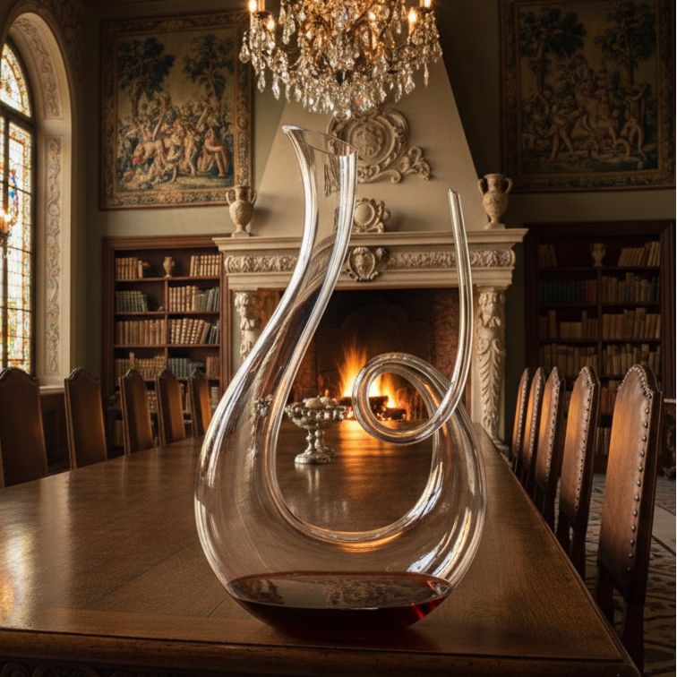 Decanter Spirale di Cristallo Reale