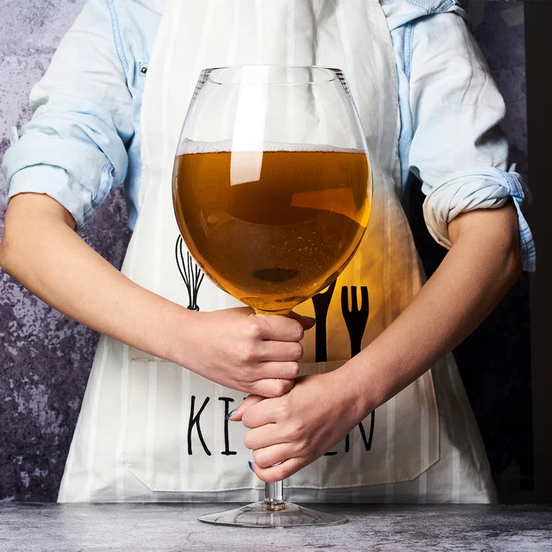 Copo de vinho gigante extra grande de 3000ML 106 Oz e combinação de caneca de cerveja para festas de uísque, aniversários, casamentos - Copo de licor