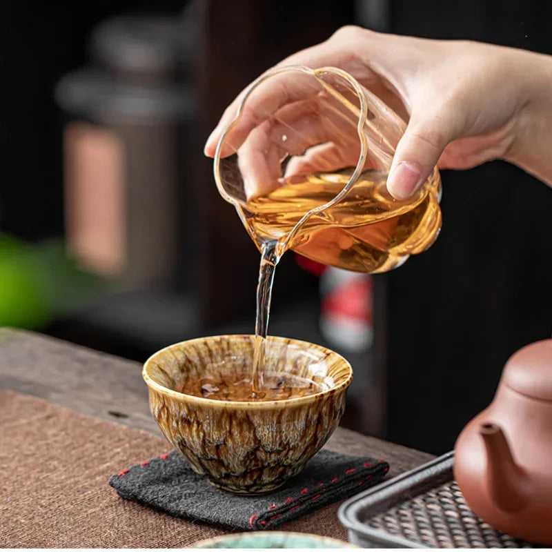 Conjunto Akira Wuxing – Taças de Chá Arte do Fogo