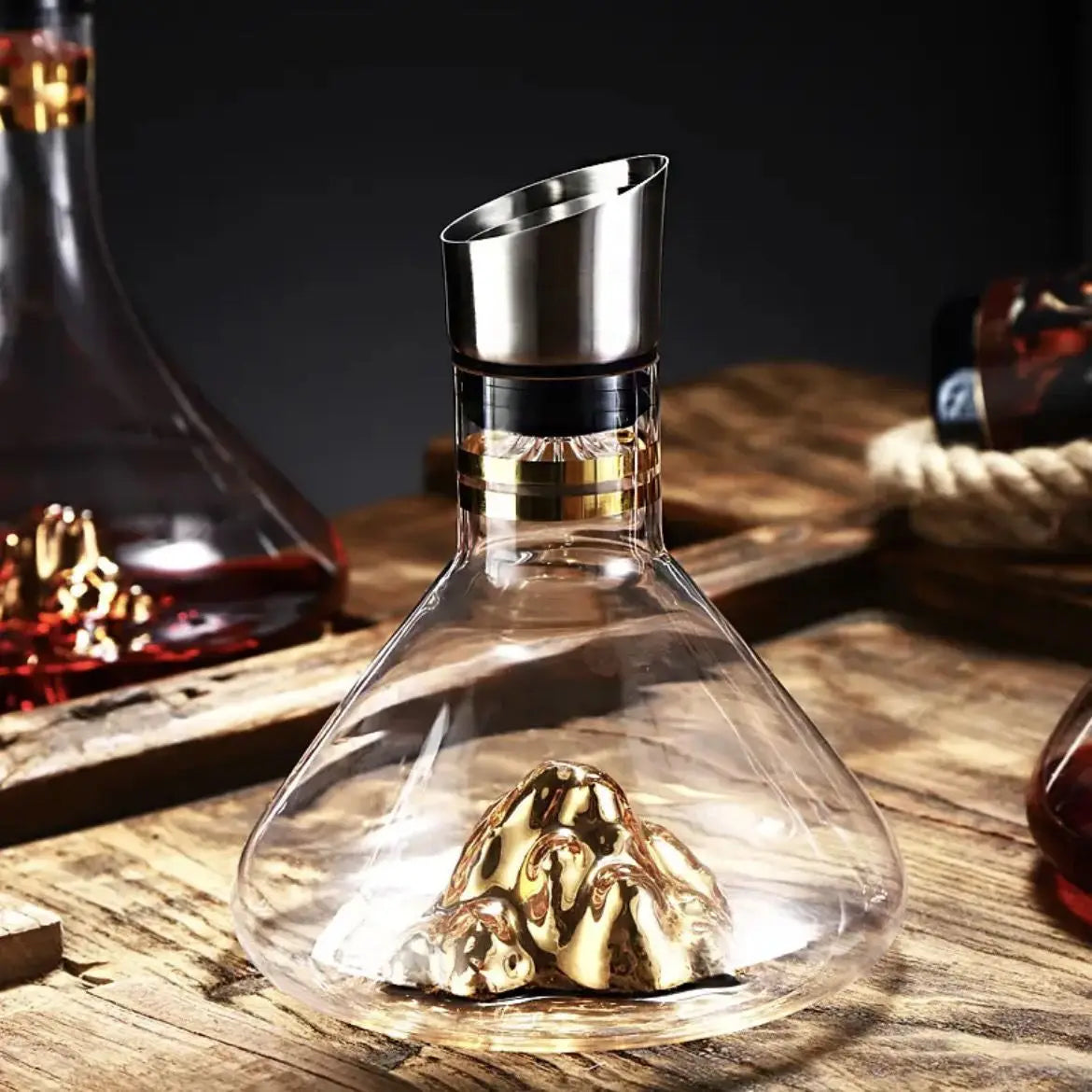 Decanter Cristal Iceberg – 1.5L Feito à Mão