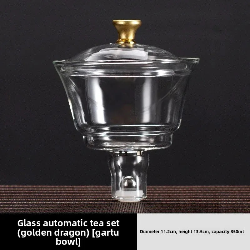 Conjunto de chá de vidro criativo absorção magnética gongfu xícaras de chá escritório casa visita conjunto uso escritório em casa kit de ferramentas de chá