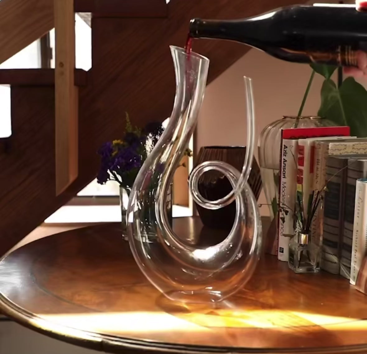 Decanter Spirale di Cristallo Reale